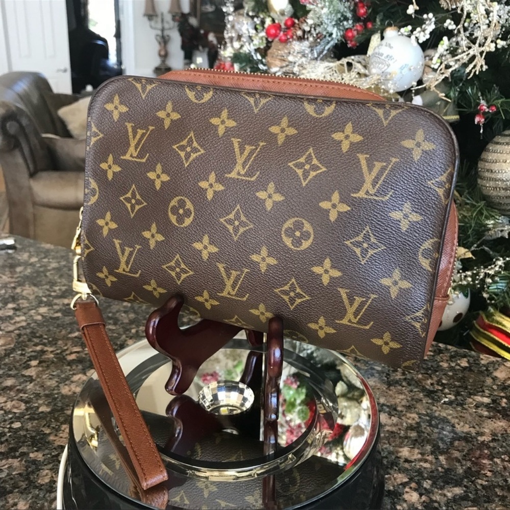 Louis Vuitton Monogram Orsay Clutch Wristlet Toiletries Bag